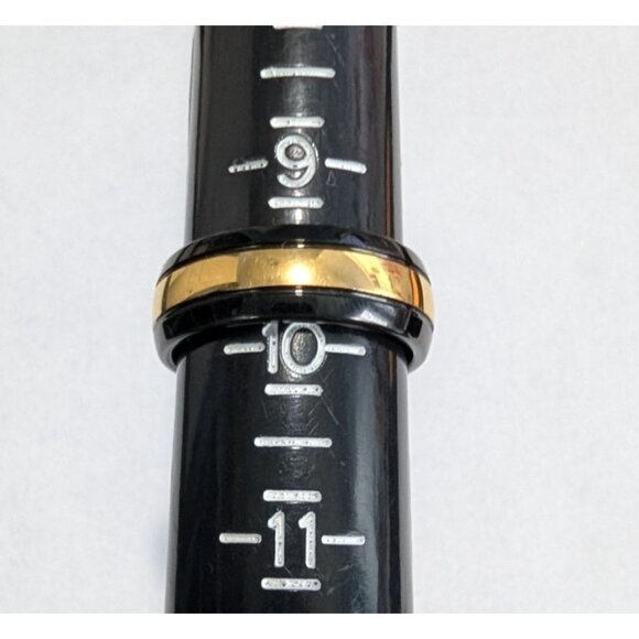 Black Gold Tungsten Carbide Ring Size 9.5 by Spikes - Picture 11 of 16